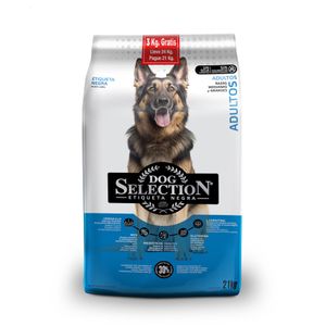 Dog Selection Etiqueta Negra Perro Adulto Mediano y Grande X 21+3 Kg