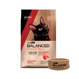 Vitalcan Balanced Natural Recipe Gato Adulto Carne Argentina Seleccionada x 15 Kg