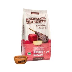 HOMEMADE DELIGHTS PERRO CORDERO Y MANZANA 9 KG