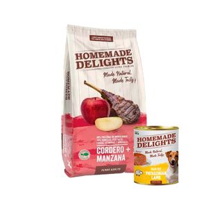 HOMEMADE DELIGHTS PERRO CORDERO Y MANZANA 2 KG