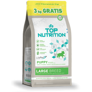 Top Nutrition Perros Cachorros Razas Grandes x 15+3 Kg