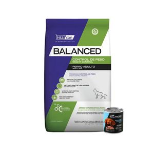Vitalcan Balanced Perro Adulto Control De Peso X 12 Kg