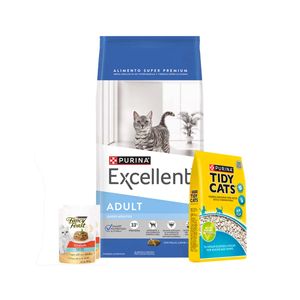 Excellent Smart Gato Adulto Pollo, Carne y Arroz x 15 Kg