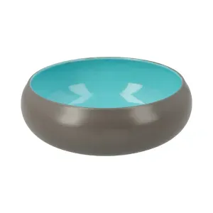 Comedero de Acero Inoxidable Bicolor 16 Cm