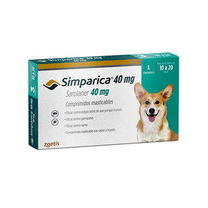 SIMPARICA TABLETA X 40 MG 10 A 20 KG